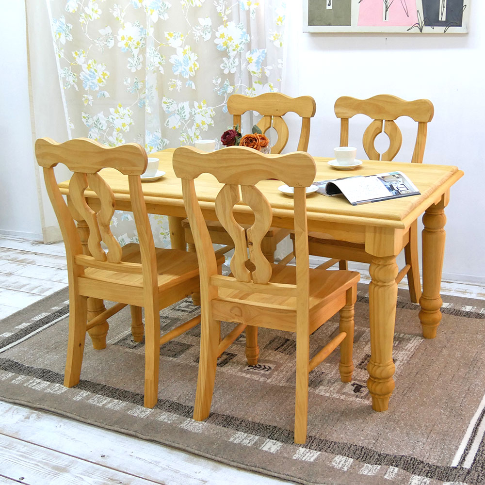 ダイニングテーブル幅140cm+チェアLacko2脚+ベンチセット(ウォルナット色)